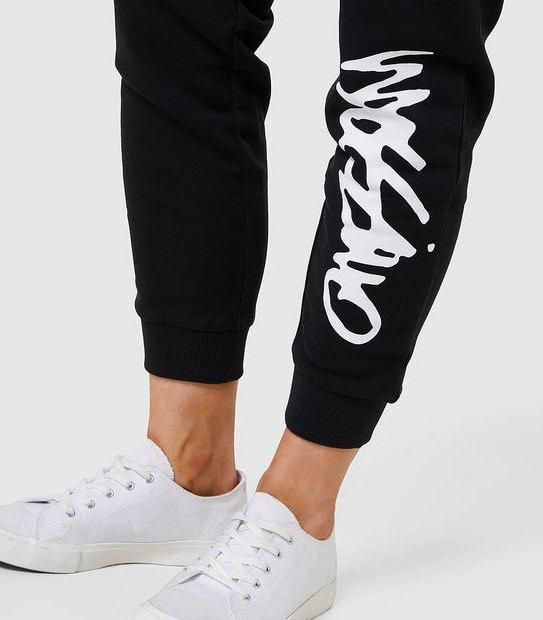 Mossimo Script Trackpants - Black