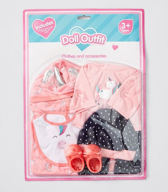 Baby Doll Outfit 5 Pack Assorted
