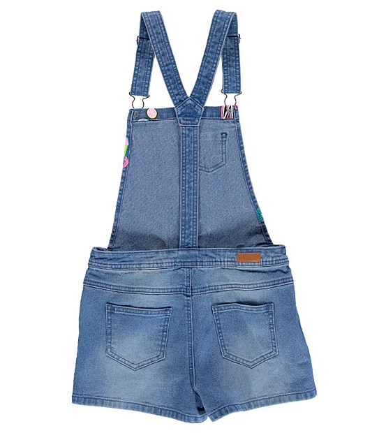 Girls' Patch Playsuit With Bonus Iron On Patches