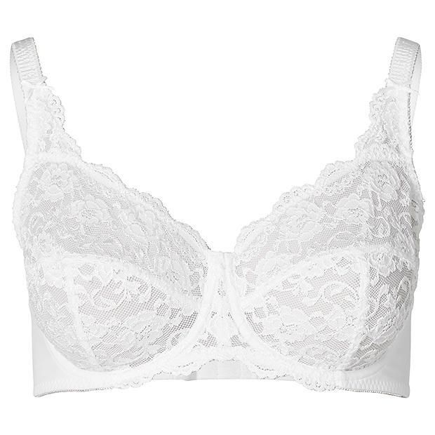 Kirsty Fuller Figure Lace Bra - White Kirsty Fuller Figure Lace Bra - White