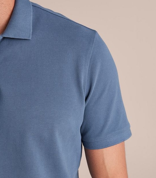 Pique Polo Top