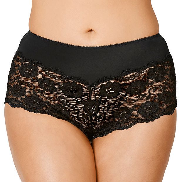 Kirsty Lace Boyleg Briefs - Black Kirsty Lace Boyleg Briefs - Black
