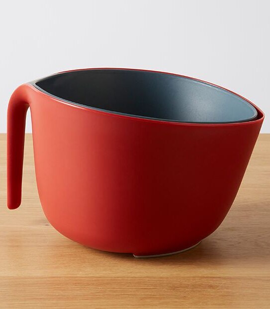 Red 3 Litre Colander and Mixing Bowl Set
