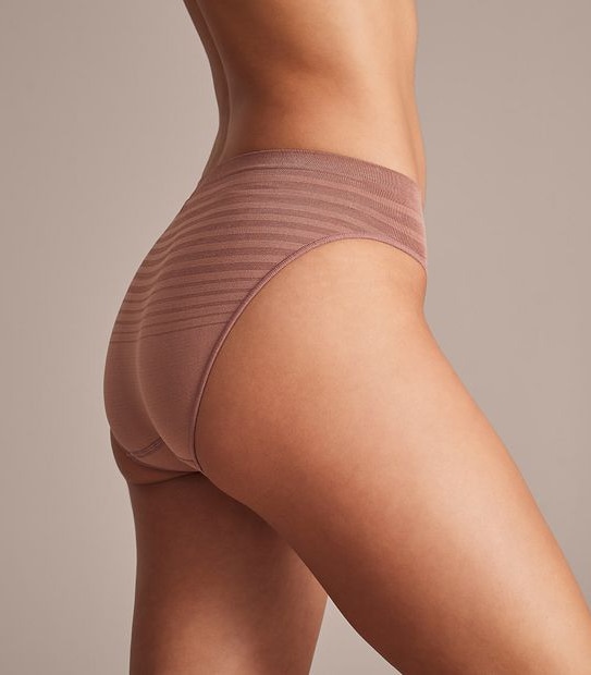 2 Pack Matte and Shine Seamfree Bikini Briefs