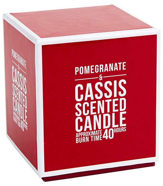 Glass Candle Pomegranate and Cassis Target Australia