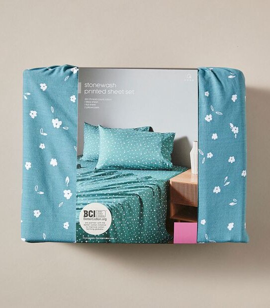 Stonewash Printed Sheet Set - Ditsy Floral