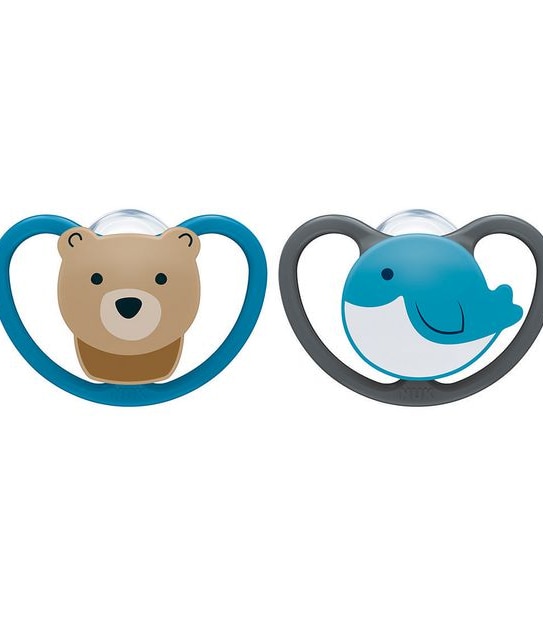NUK 2 Pack Space Soother 6-18m