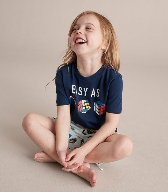 Unisex Kids Family Matching Rubiks Pyjama Set