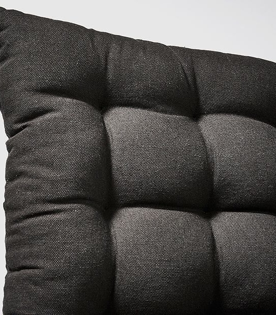Plain Seat Pad -  Black