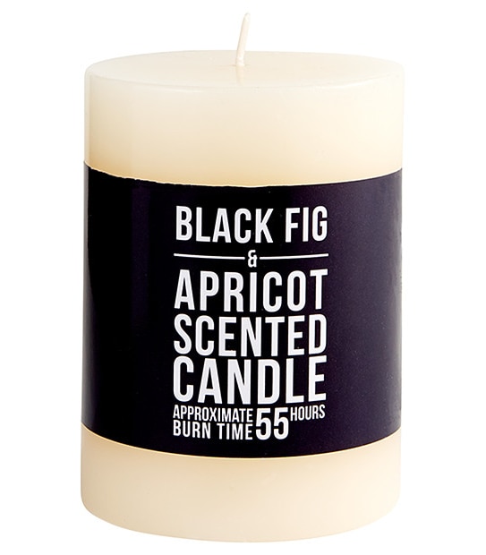 Pillar Candle 7.5 x 10cm - Black Fig and Apricot