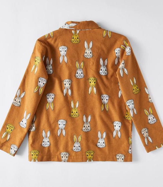 Organic Cotton Flannelette Bunny Pyjama Set