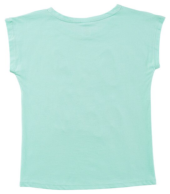Girls' Short Sleeve Beach Text Print T-Shirt