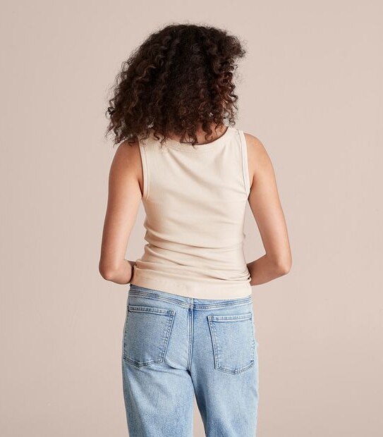 Organic Cotton Ribbed Tank Top