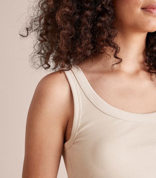 Organic Cotton Ribbed Tank Top