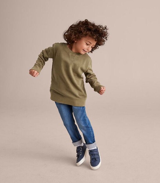 Washed Crew Neck Jumper
