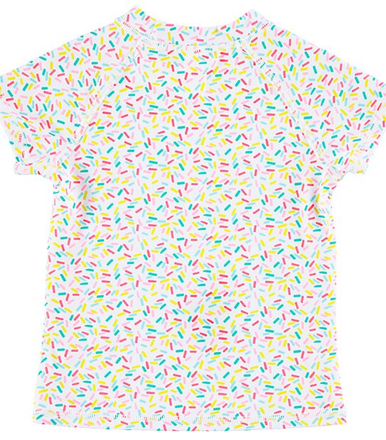 Girls' Confetti Print Rash Vest Set
