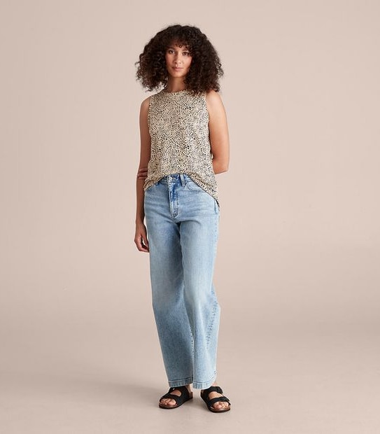 Linen Blend Tank Top