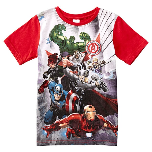 Avengers Short Sleeve Streets Print T-Shirt