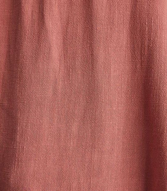 Linen Blend Perry Gathered Neck Blouse