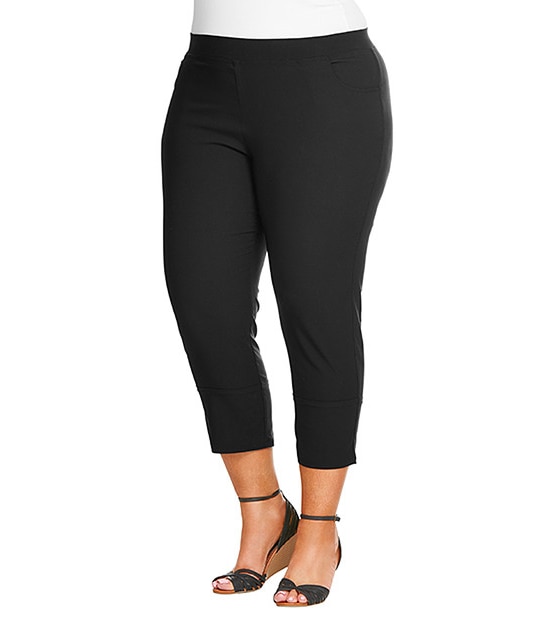 Belle Curve 3/4 Bengaline Pants - Black
