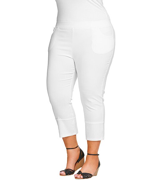 Belle Curve 3/4 Bengaline Pants - White