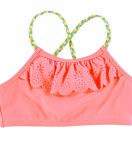 Girls' Two Piece Laser Cut Pineapple Bikini Set