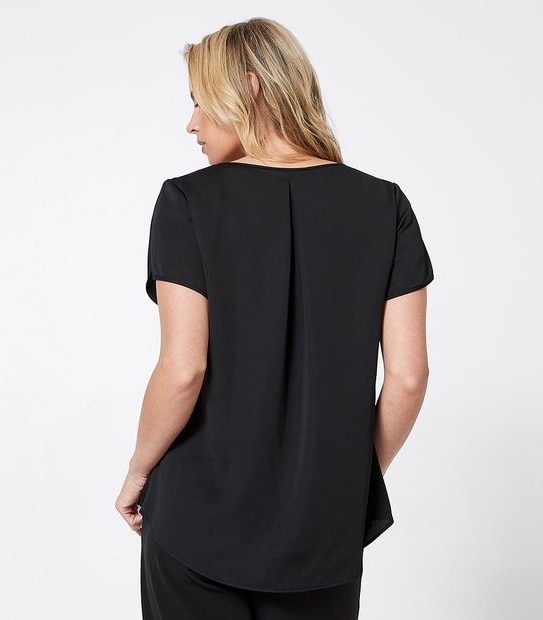 Preview Binding Sleeve Shell Top - Black