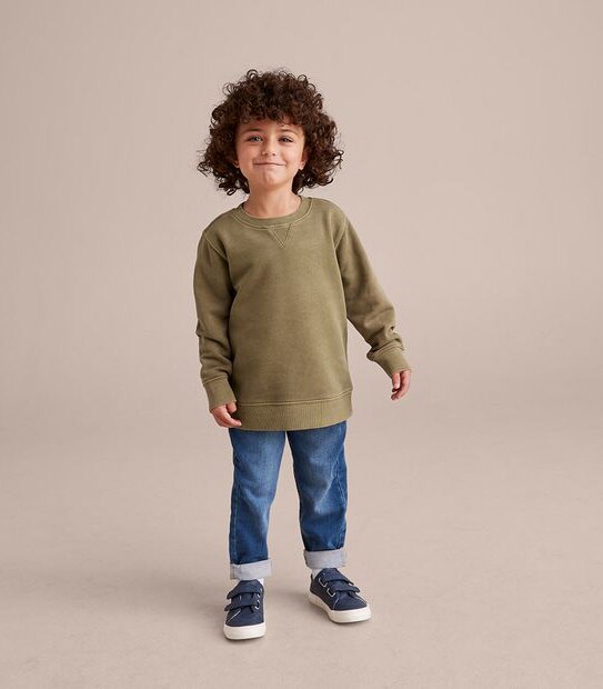 Washed Crew Neck Jumper