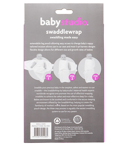Baby Studio Swaddle Pouch Small - Ivory