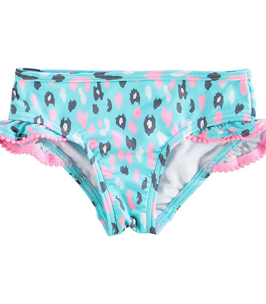 Girls' Two Piece Animal Print Tankini Set