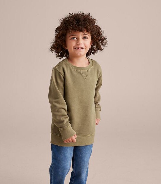 Washed Crew Neck Jumper