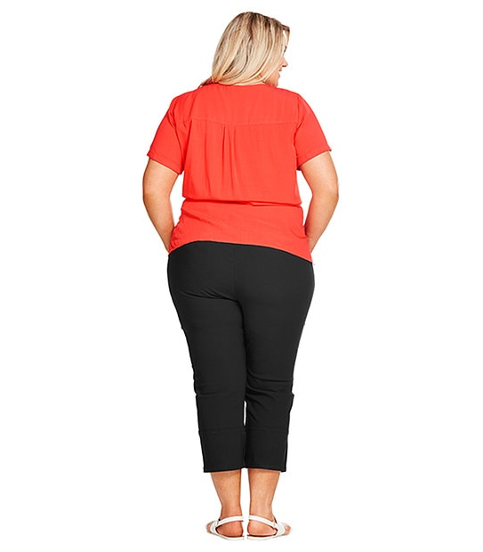 Belle Curve 3/4 Bengaline Pants - Black