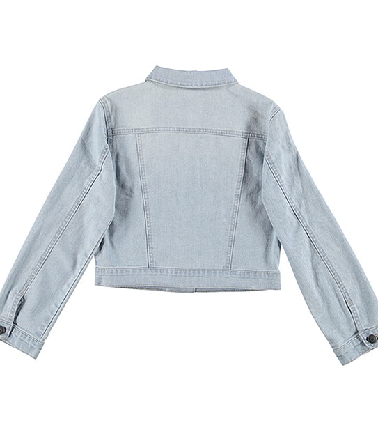 Girls' Light Wash Denim Jacket
