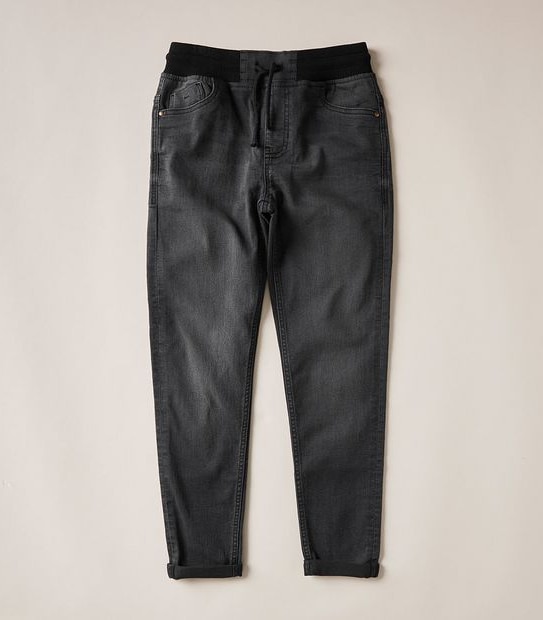 Brooklyn Ribbed Waist Straight Jean Jogger