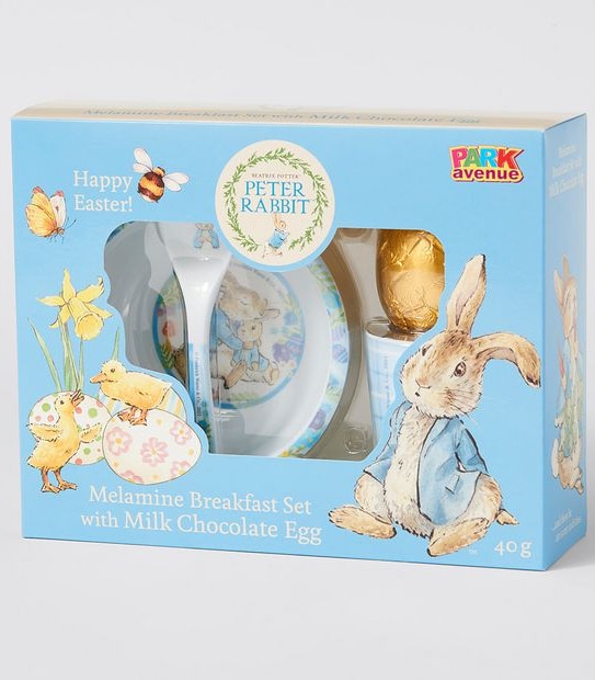 Park Avenue Melamine Breakfast Set with Milk Chocolate Egg 40g - Assorted