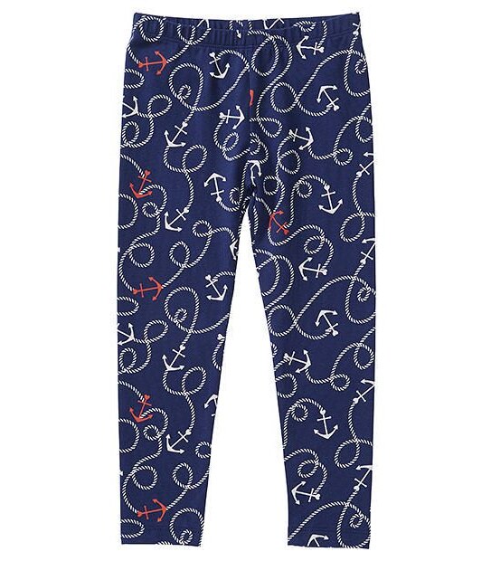 Full Length Anchor & Rope Print Leggings