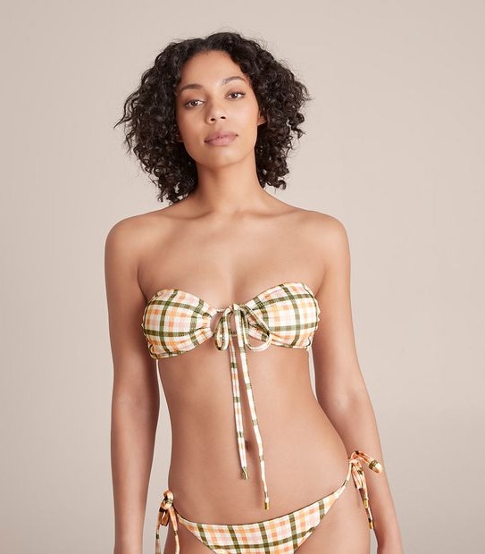 Lily Loves Tiny Textured Multi Way Bikini Swim Top