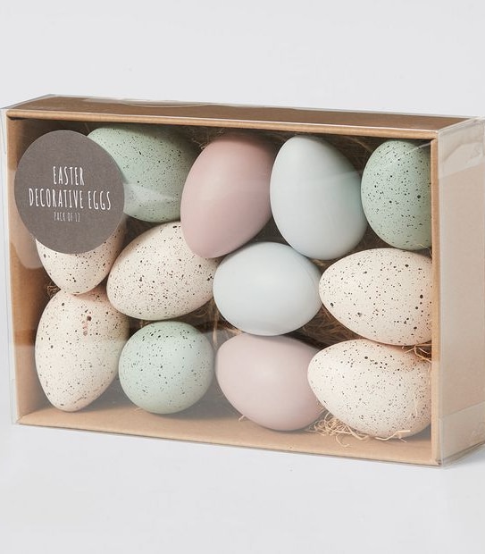 Easter 12 Pack Large Decorative Eggs 
