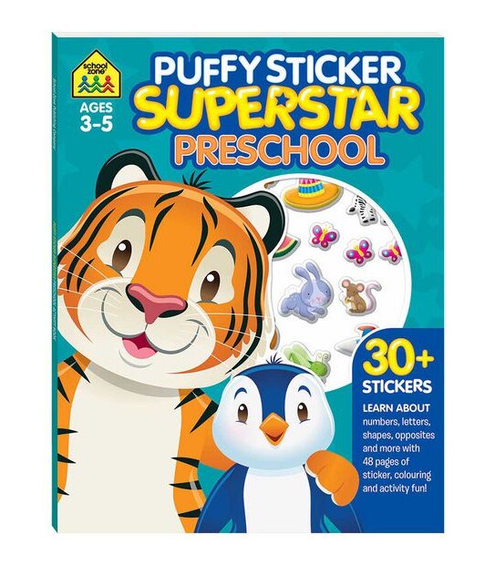 School Zone Puffy Sticker Superstar: Preschool