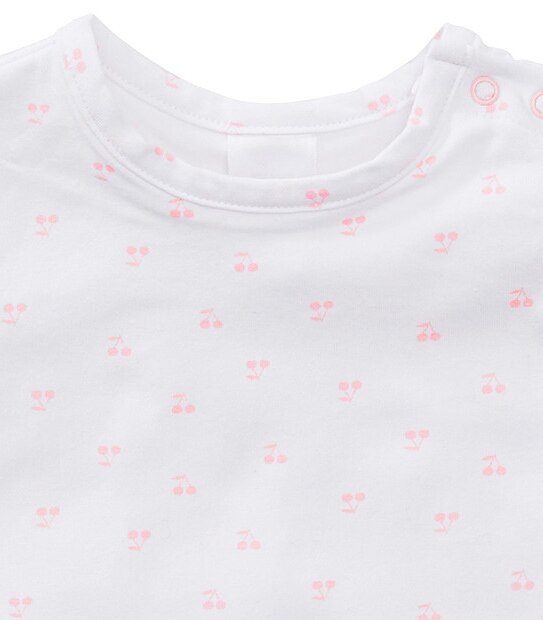 Girls' Short Sleeve Cherry Print T-Shirt
