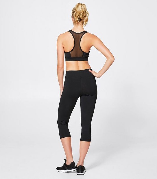Active Core Crop Top - Black