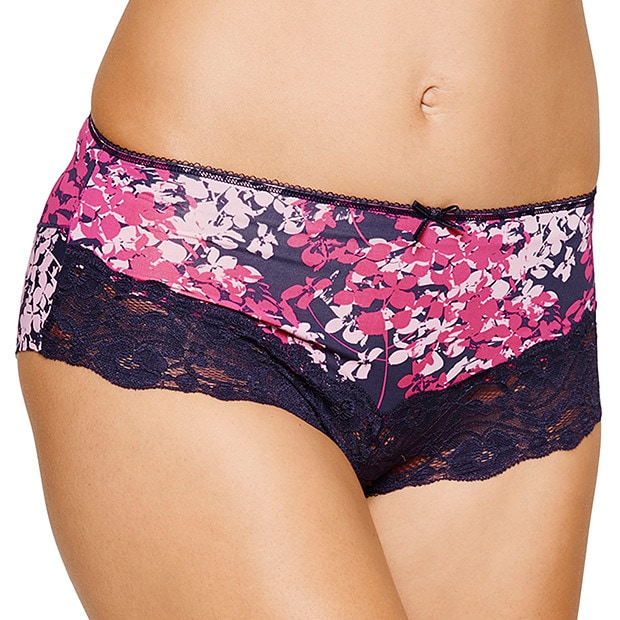 Micro Lace Midi Briefs - Purple Velvet Micro Lace Midi Briefs - Purple Velvet