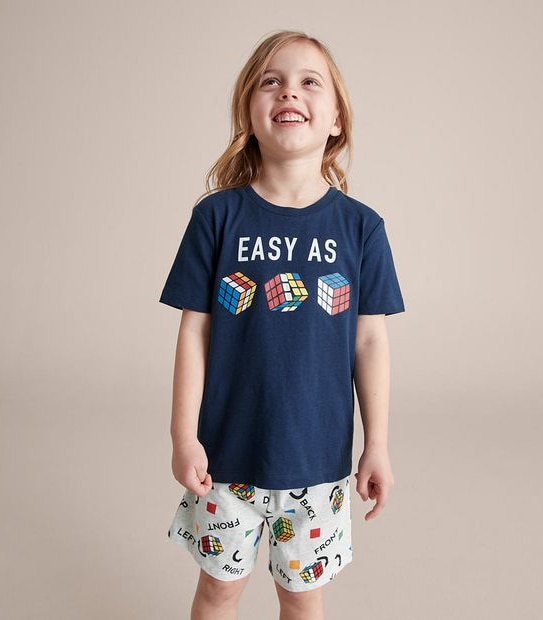 Unisex Kids Family Matching Rubiks Pyjama Set