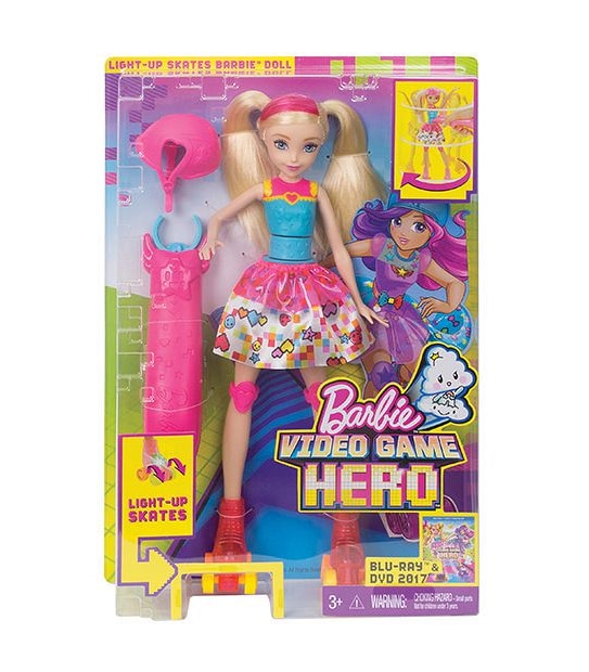 Barbie&reg; Video Game Hero&trade; Light Up Skates Barbie Doll