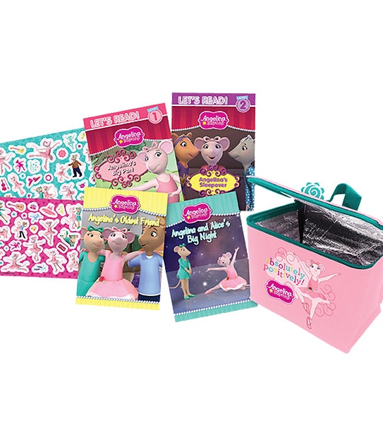 Angelina Ballerina Lunchbag + Books Set