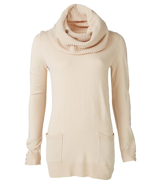 Cashmere Feel Cowl Neck Tunic