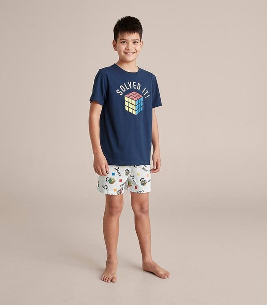 Unisex Kids Family Matching Rubiks Pyjama Set