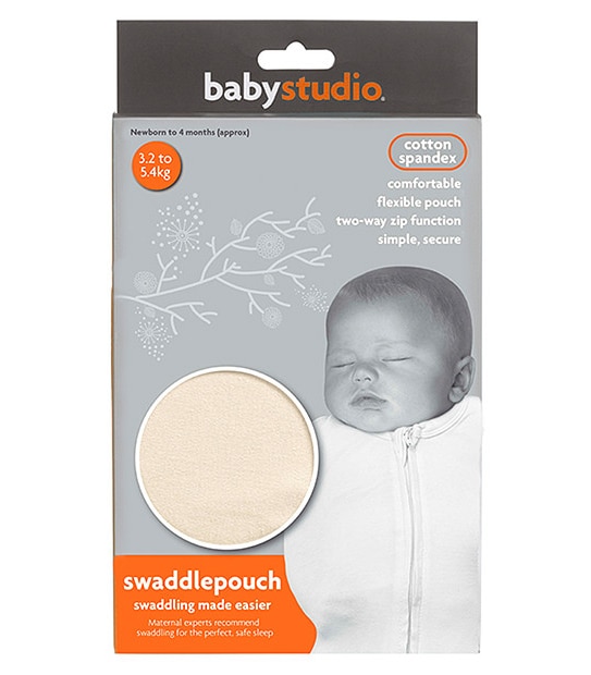 Baby Studio Swaddle Pouch Small - Ivory