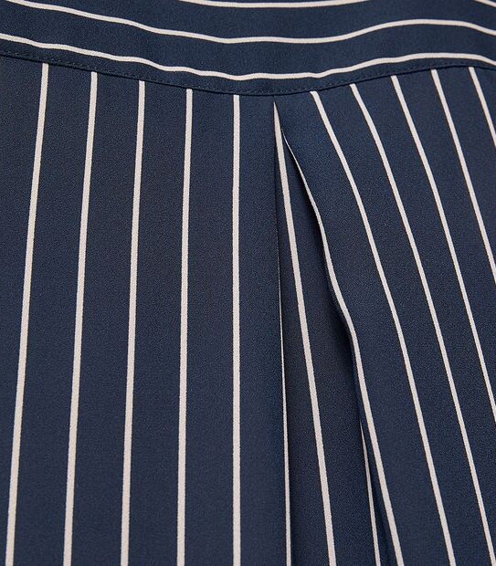Preview Sonia Relaxed Blouse - Navy/Neutral Stripe