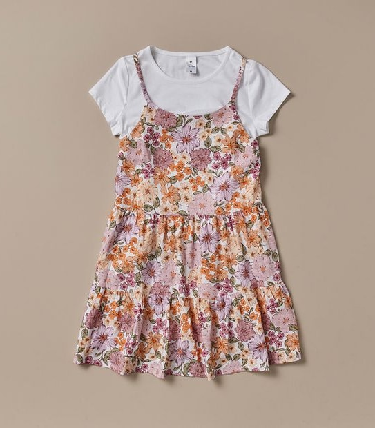 Linen Blend 2 Piece Dress Set